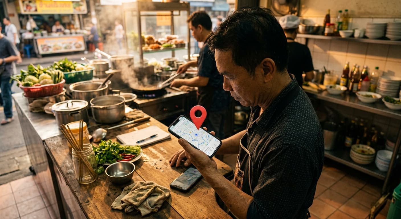 Google Business Profile ร้านอาหาร — ทำไมร้านคุณไม่ขึ้น Google Maps