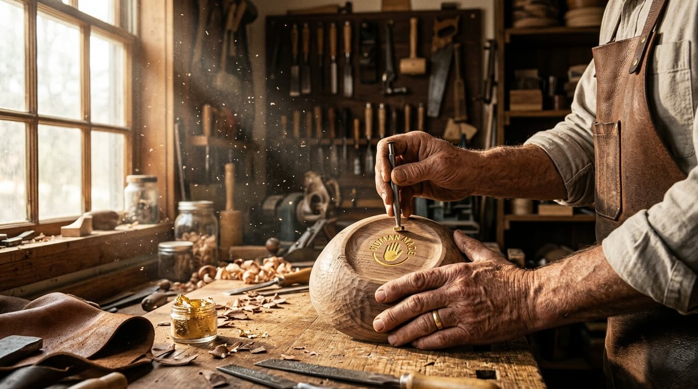 ป้าย Human-Made กำลังกลายเป็น Premium Signal — ธุรกิจที่คนทำจริงควรทำอะไรตอนนี้