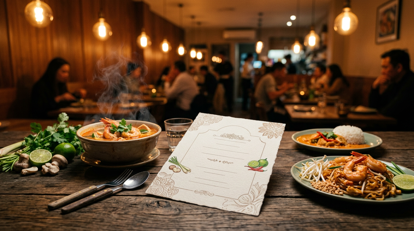 AI ช่วยออกแบบเมนูร้านอาหาร