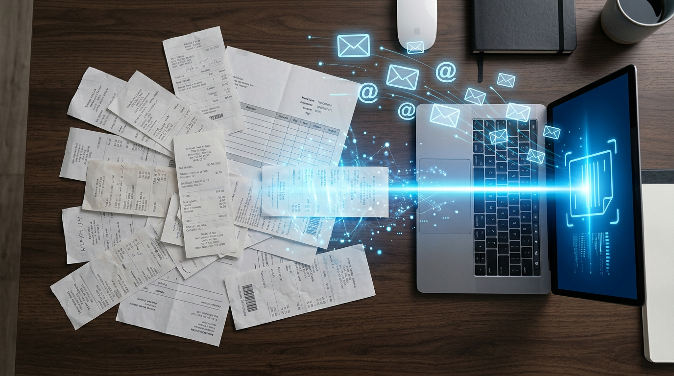 AI อ่านใบเสร็จอัตโนมัติ — Gmail IMAP Pipeline สำหรับร้านอาหาร 3 ช่องทาง